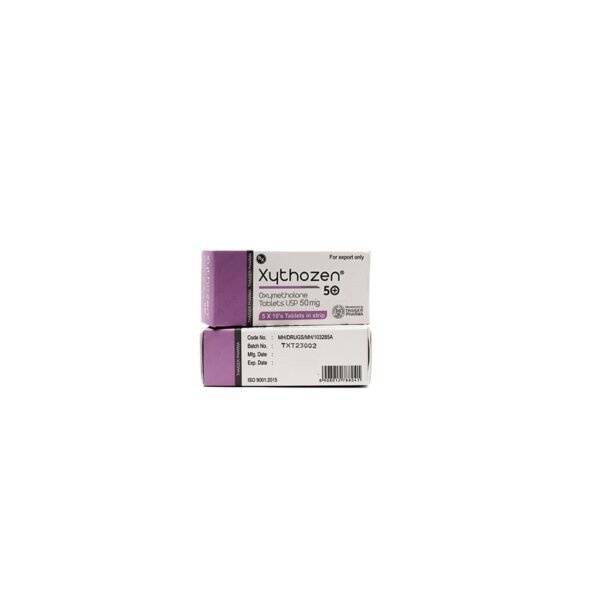 Xythozen -Oxymetholone-50 MG/ML-50 Tablets Blisters Box - Image 3