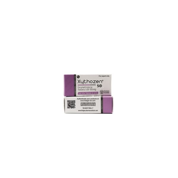 Xythozen -Oxymetholone-50 MG/ML-50 Tablets Blisters Box - Image 4