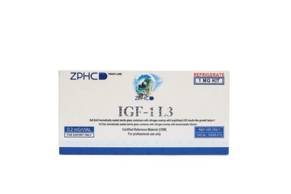 IGF - 1 L3 1MG -Insulin-like Growth Factor-1 LR3 -0.2 MG / VIAL -5 x 0.2 MG VIAL ZPHC PHARMA