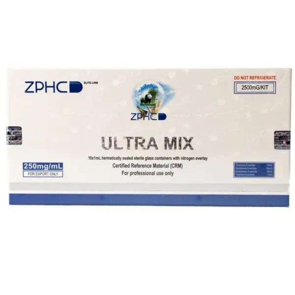 ULTRA MIX -Tren E 50,Test E 100, Masteron E 90, Trestolone E 10 -10 X 1 ML AMPULE