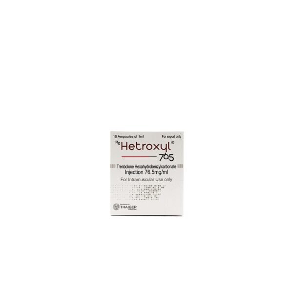 Hetroxyl-76.5 -Trenbolone hexahydrobenzylcarbonate -76.5 MGML -10 X 1 ML AMPULE