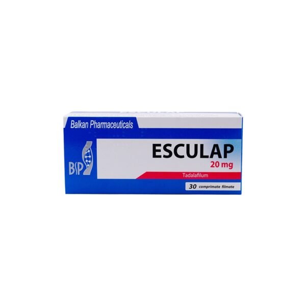 Esculap -Tadalafil -20 mg/pill -30 Tablets Blisters Box
