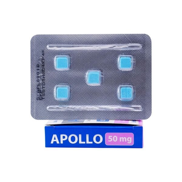 Apollo -Slidenafil -50 MG  pill -5 Tablets Blisters Box - Image 3