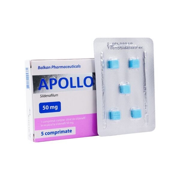 Apollo -Slidenafil -50 MG  pill -5 Tablets Blisters Box - Image 7