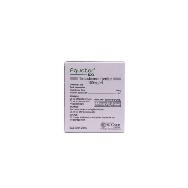 Aquator-100 -Testosterone Suspension -100 MGML -10 X 1 ML AMPULE - Image 5