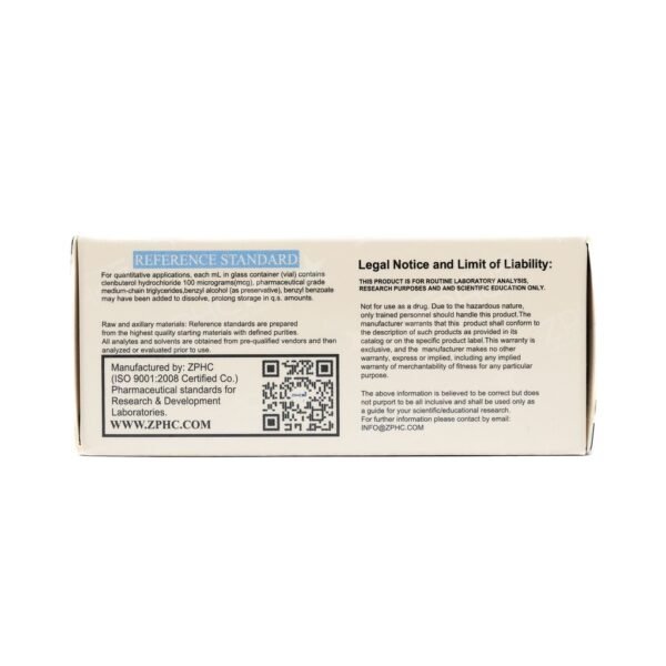 Clenbuterol Injection -100 MCG/ML-10 ML VIAL - Image 2