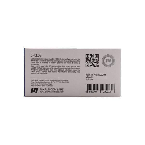 DROLOS 10 -METHYLDROSTANOLONE -10 MG  pill -100 Tablets Blisters Box - Image 3