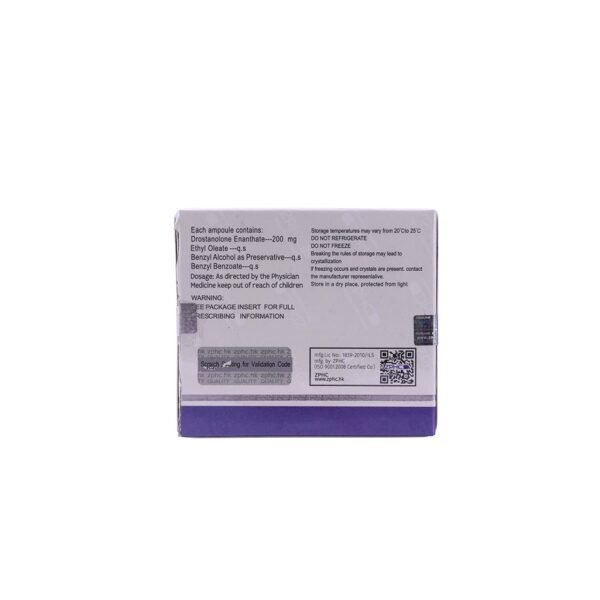Drostanolone enanthate -200 MG/ML -10 X 1 ML AMPULE - Image 3