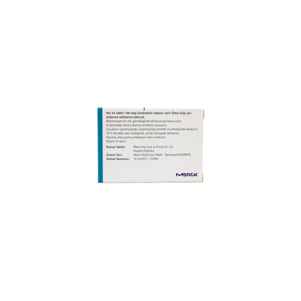 EUTHYROX -LEVOTIROKSIN SODYUM T4 -100 MG  pill -50 Tablets Blisters Box - Image 7