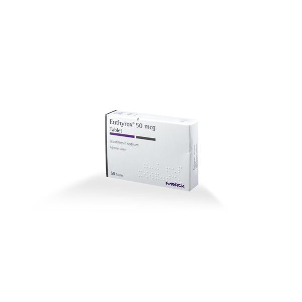EUTHYROX -LEVOTIROKSIN SODYUM T4 -50 MG  pill -50 Tablets Blisters Box - Image 5