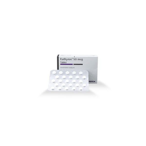 EUTHYROX -LEVOTIROKSIN SODYUM T4 -50 MG  pill -50 Tablets Blisters Box - Image 4