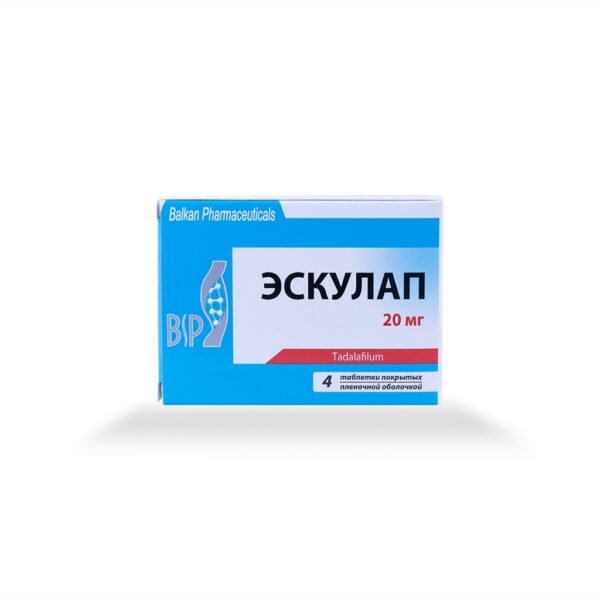 Esculap -Tadalafil -20 MG / pill -4 Tablets Blisters Box - Image 6