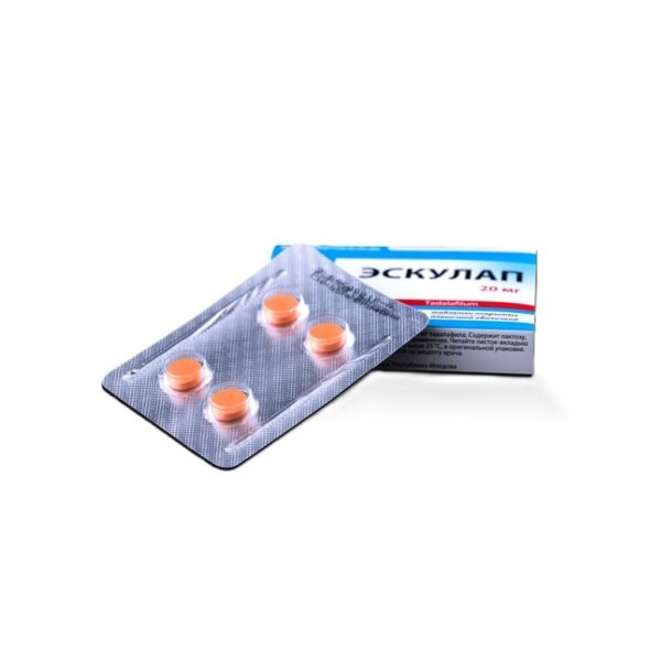 Esculap -Tadalafil -20 MG / pill -4 Tablets Blisters Box - Image 5