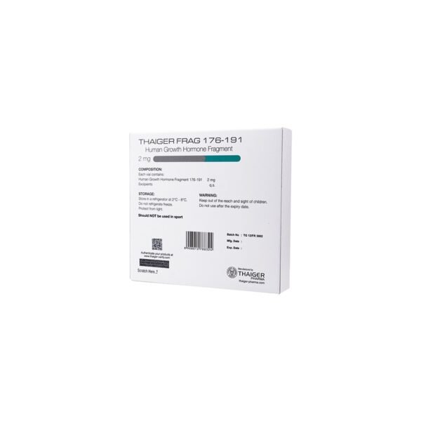 H G H FRAGMENT -Human Growth Hormone 176-191 -2 MG / VIAL -10 VIALS Thaiger Pharma - Image 2