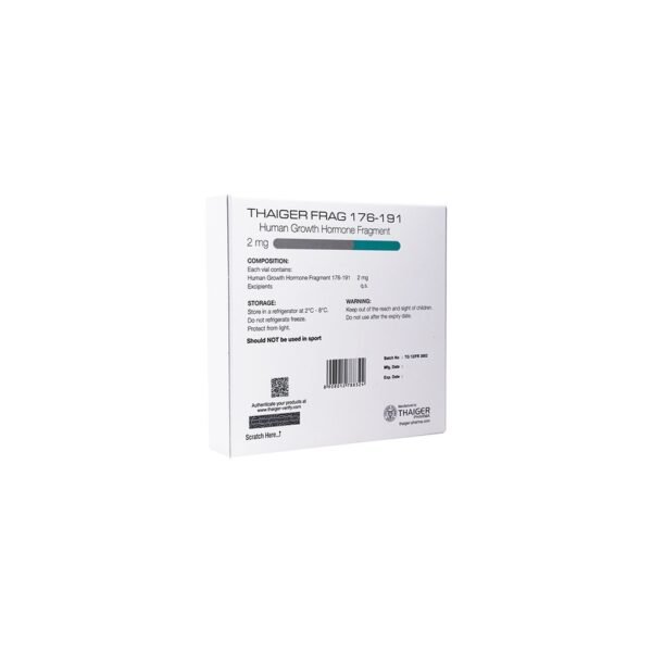 H G H FRAGMENT -Human Growth Hormone 176-191 -2 MG / VIAL -10 VIALS Thaiger Pharma - Image 9