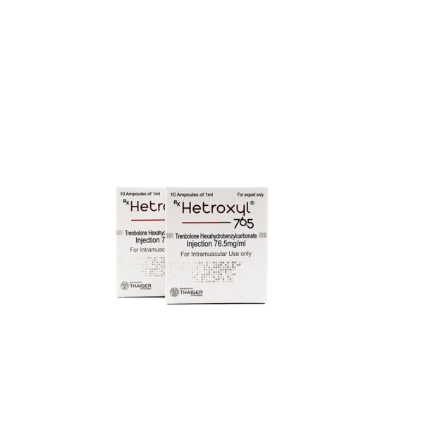 Hetroxyl-76.5 -Trenbolone hexahydrobenzylcarbonate -76.5 MGML -10 X 1 ML AMPULE - Image 2