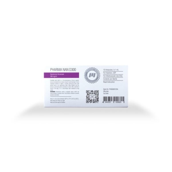 PHARMA NAN D 300 -Nandrolone Decanoate -300 MG/ML-10 X 1 ML AMPULE - Image 2