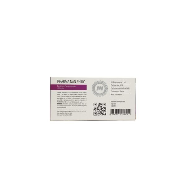 PHARMA NAN PH 100 -Nandrolone Phenylpropionate -100 MG/ML-10 X 1 ML AMPULE - Image 4