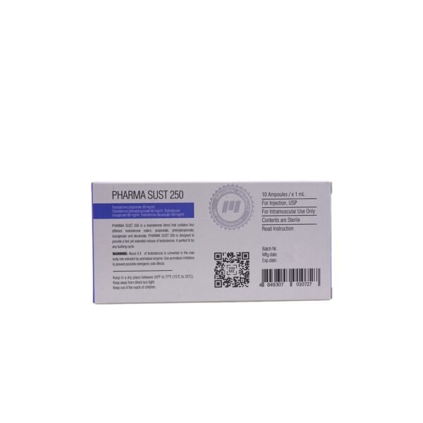 PHARMA SUST 250 -Testosterone Blend -250 MGML -10 X 1 ML AMPULE - Image 5