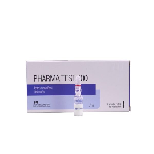 PHARMA TEST 100 -Testosterone Base -100 MGML -10 X 1 ML AMPULE - Image 9