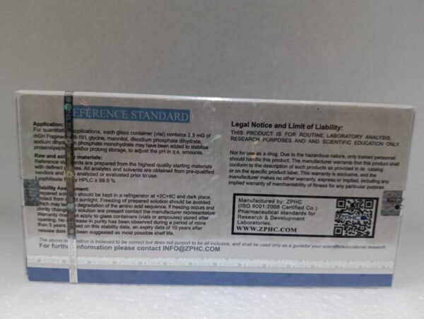 RHGH FRAGMENT 176-191aa (12.5MG) -2.5 MG  VIAL -5 VIALS - Image 2