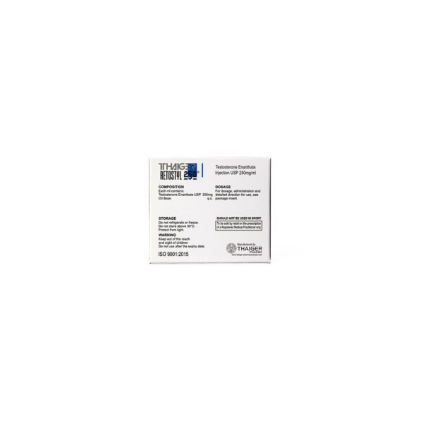 Retostyl-250 -Testosterone Enanthate -250 MGML -10 X 1 ML AMPULE - Image 7