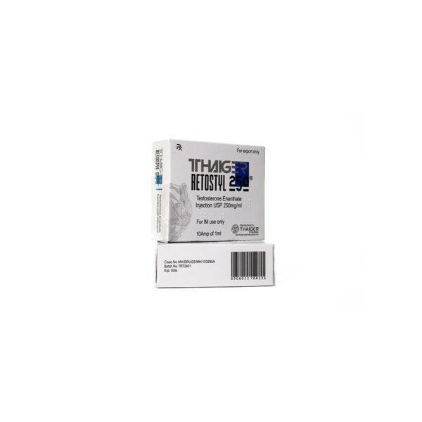 Retostyl-250 -Testosterone Enanthate -250 MGML -10 X 1 ML AMPULE - Image 4