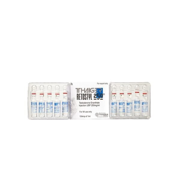 Retostyl-250 -Testosterone Enanthate -250 MGML -10 X 1 ML AMPULE - Image 6
