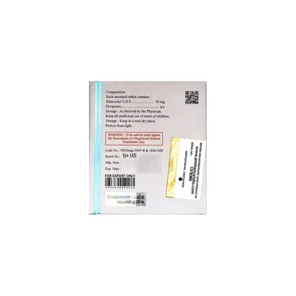 STANOPRIME -Stanozolo -50 Tablets Blisters Box - Image 2