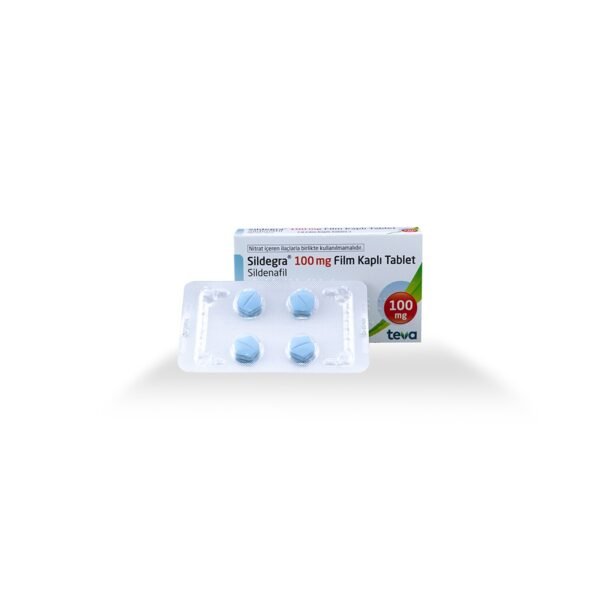 Sildegra -Sildenafil -100 MG  pill -4 Tablets Blisters Box - Image 4