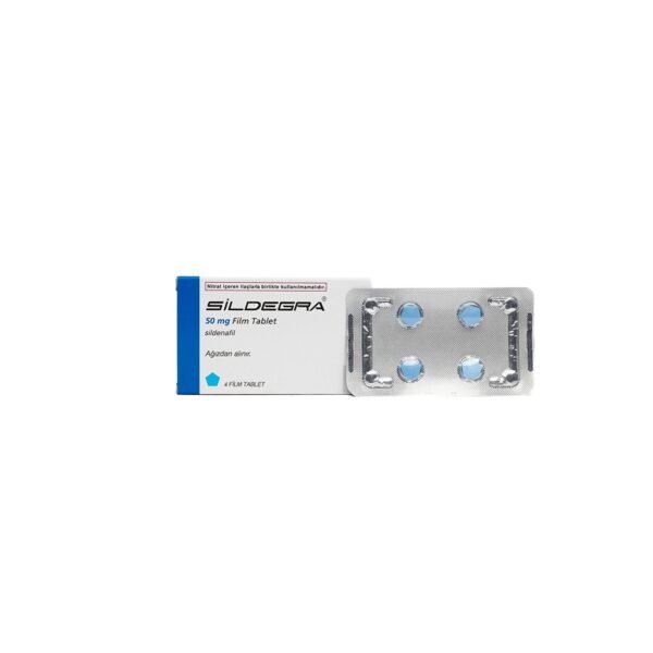 Sildegra -Sildenafil -50 MG  pill -4 Tablets Blisters Box - Image 4