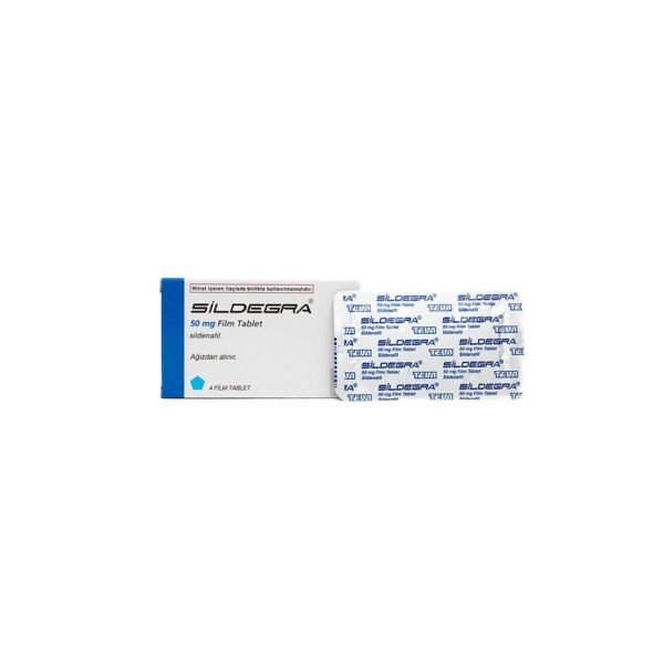 Sildegra -Sildenafil -50 MG  pill -4 Tablets Blisters Box - Image 5