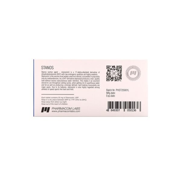 Stanos 25 -Stanozolol -25 MG / pill -100 Tablets Blisters Box - Image 4