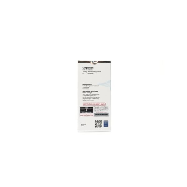 TESTOC -Testosterone Cypionate -200 MGML -10 X 1 ML AMPULE - Image 2
