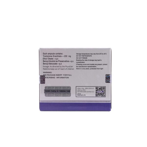 Trenbolone Enanthate -200 MG/ML-10 X 1 ML AMPULE - Image 2
