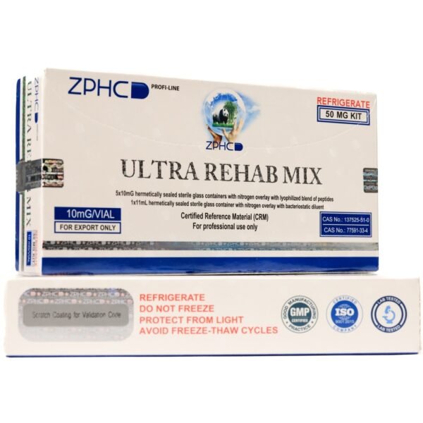 ULTRA REHAB MIX (50mg) -BPC5MG+TB5MG -10 MG  VIAL -5 VIALS - Image 2