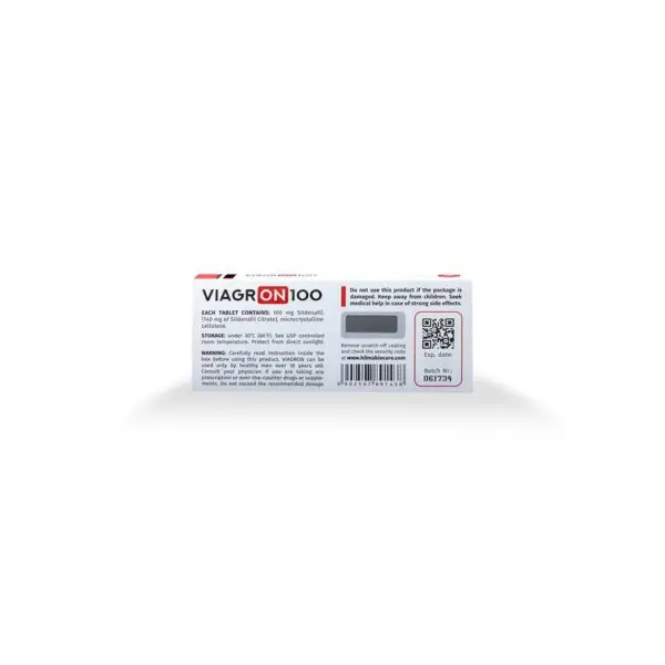 Viagr-ON -Slidenafil -100 MG / pill -10 Tablets Bottle - Image 3