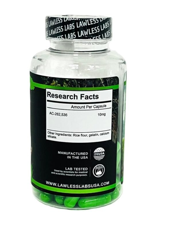 AC-262 -ACCADRINE CAPS -10 MG / pill -60 CAPSULES Bottle - Image 3